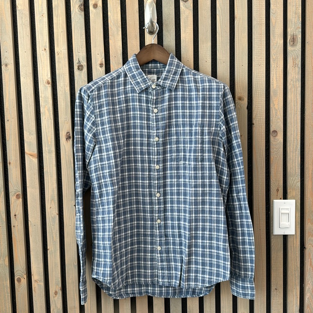 Gap Linen Plaid Shirt - S